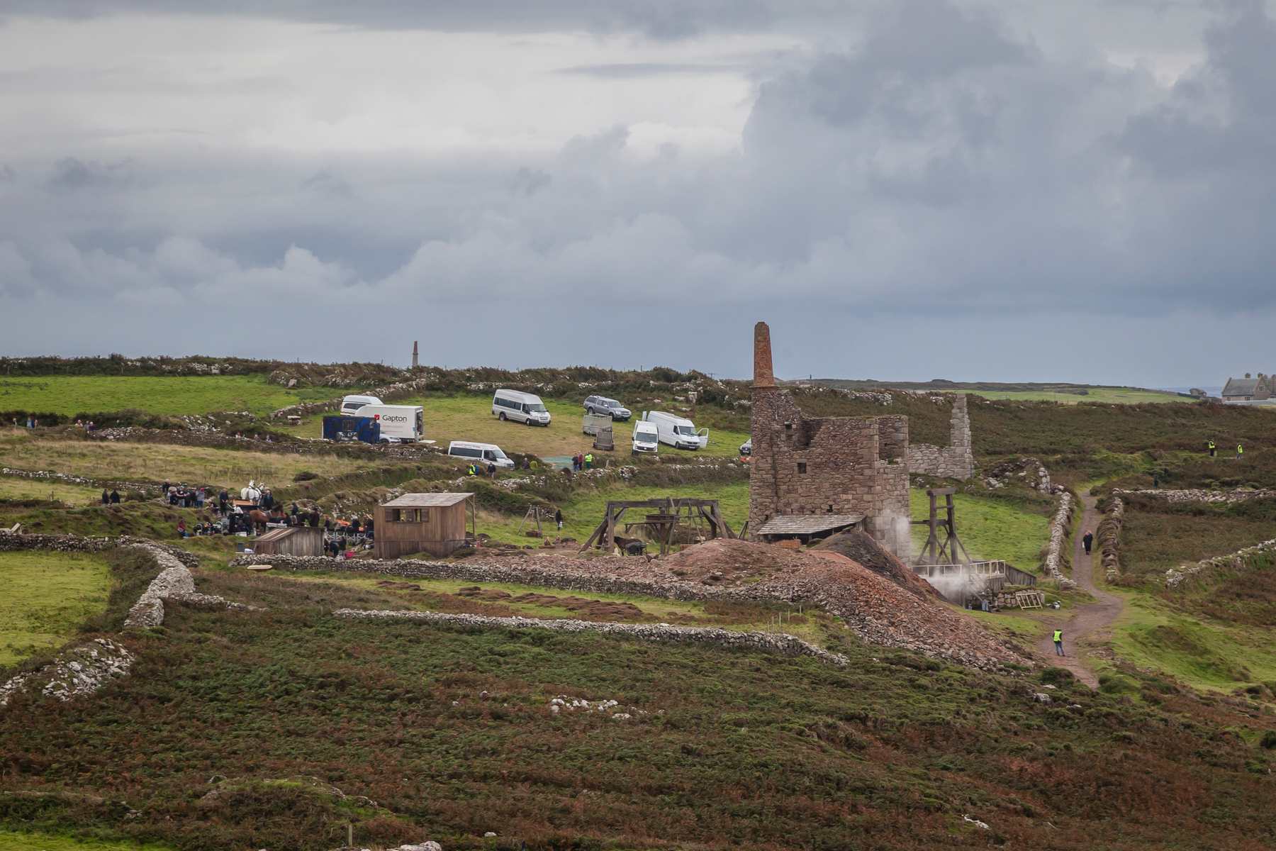 Filming Poldark series Wh Edward 2015